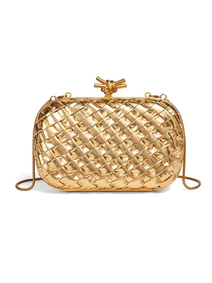 Woven Clutch Chain Bag