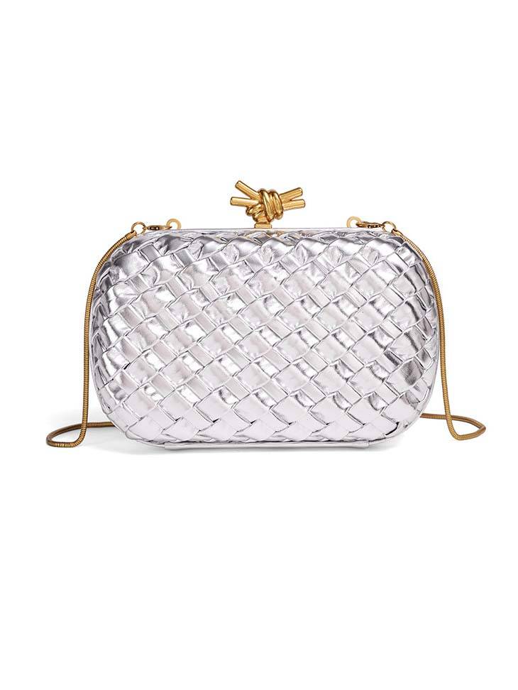 Woven Clutch Chain Bag