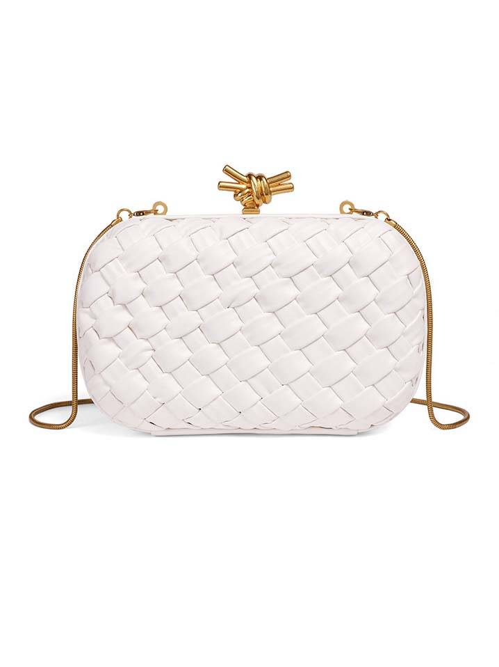 Woven Clutch Chain Bag