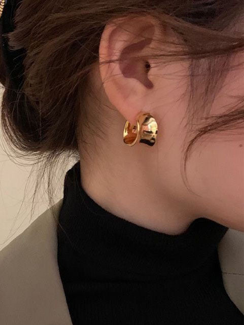 Sexy Curved Geometric Earrings
