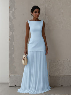 Exquisite Boat Neckline Maxi Top