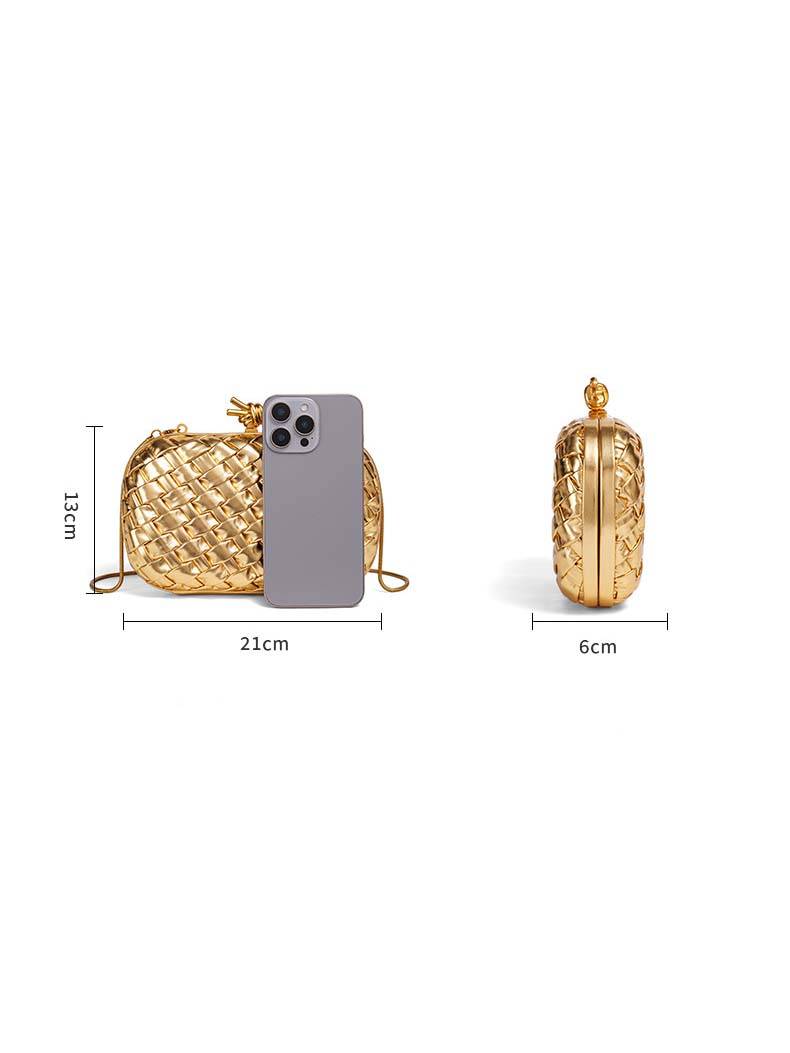 Woven Clutch Chain Bag