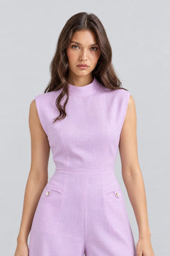 Sleeveless High Neck Wide Leg Jumpsuit in Light Pink [erp-image:ebb801816460d8383e3fbf33]
