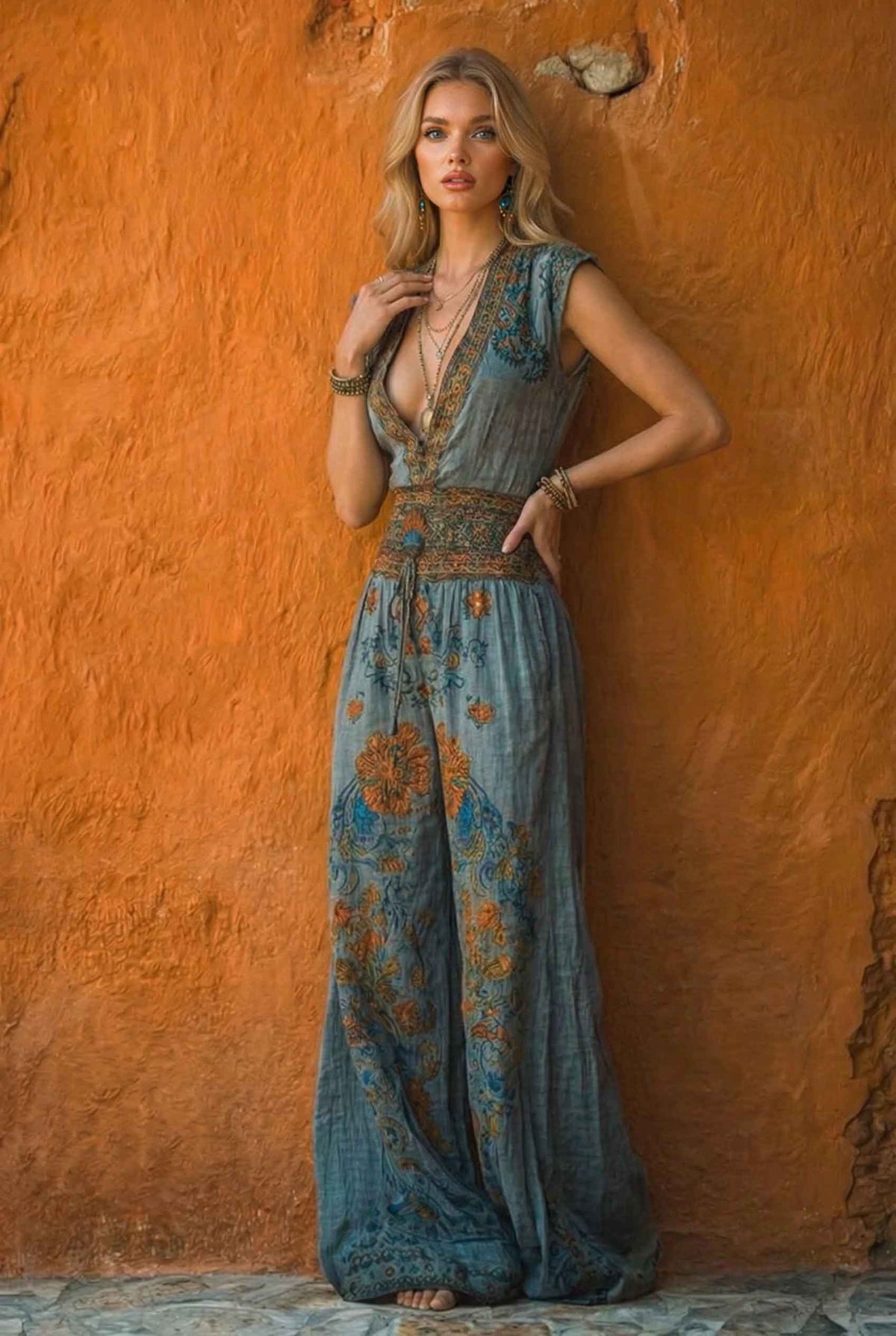 Unique Printed Jumpsuit